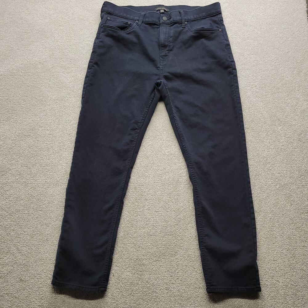 Banana Republic Mens Pants 36x30 Navy Blue Slim Straight 5 Pocket Casual